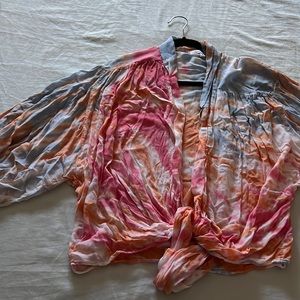 Young fabulous and broke tie dye top size small